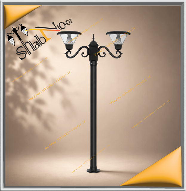 چراغ آلومینیوم دو شعله تابش ماژول دار با شاخه s