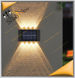 چراغ دکوراتیو دوطرفه خورشیدی 8LED