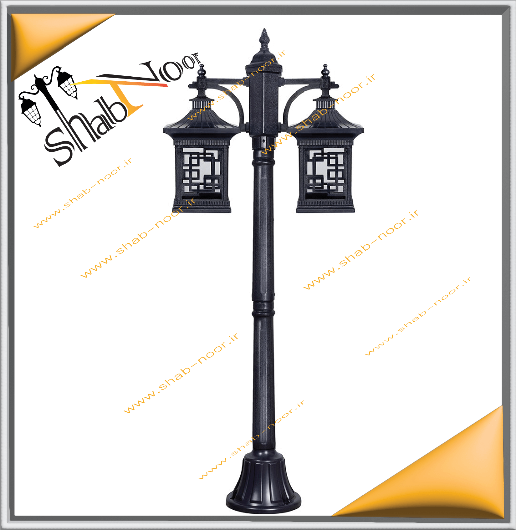 چراغ حیاطی مدل تابیس دو شعله