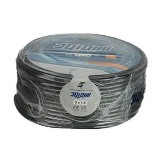 کابل افشان سیم پود پنج رشته با سطح مقطع 1/5mm (کلاف)