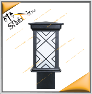 چراغ حیاطی مدل درتا طرحدار چمنی 35 سانت