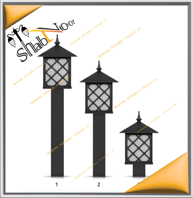 چراغ آلومینیوم چمنی مدل کارن یک