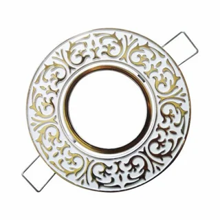 قاب هالوژن ABS رنگ سفید طلایی
