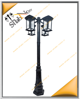چراغ حیاطی چهار شعله مدل روناک (فلزی)