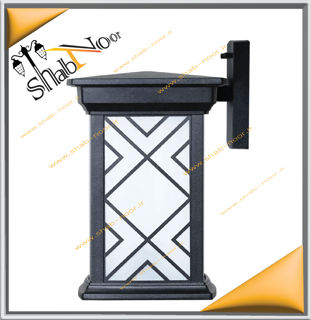 چراغ حیاطی مدل درتا طرحدار دیواری با شاخه A